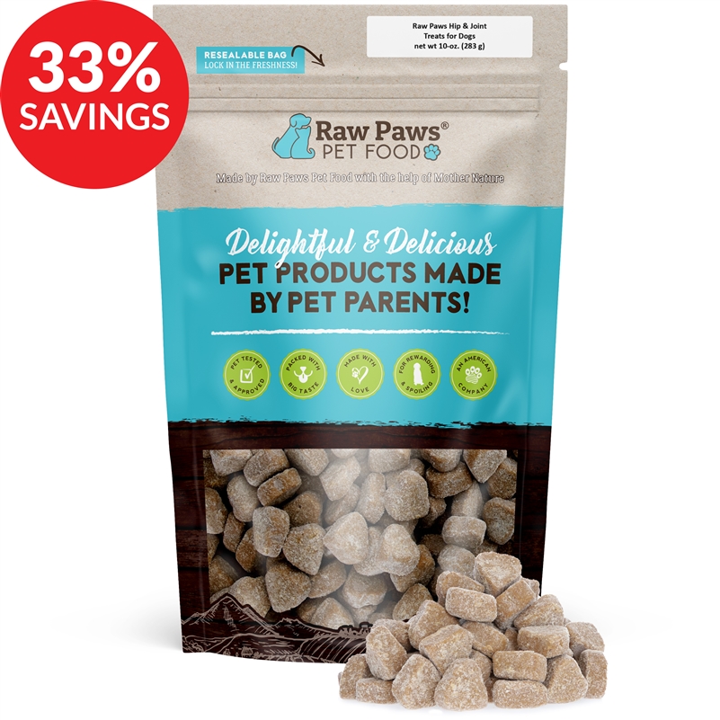 Raw Paws Hip And Joint Glucosamine Soft Chew Supplements For Dogs (bundle Deal)