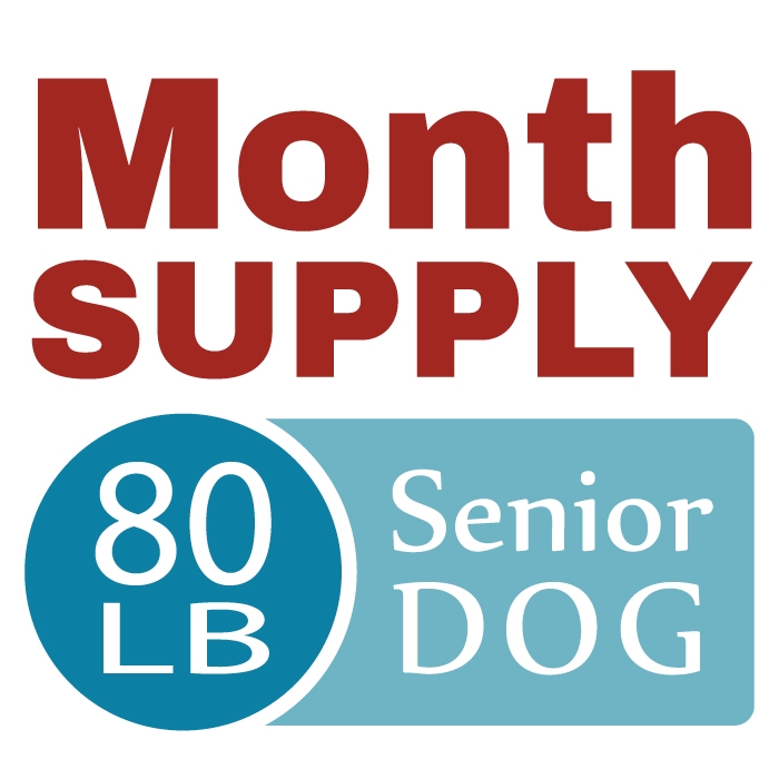 Month Supply - 80 Lb Senior Dog